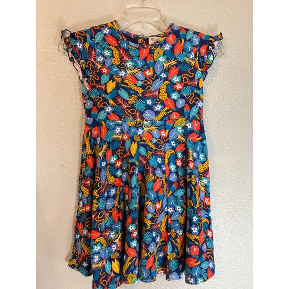PICCALILLY SKATER DRESS - TROPIC SIZE 7-8 YEARS - Picture 1 of 4